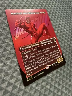 MTG Daredevil, Man Without Fear #0372 Foil Bord. Rare Marvel Super Heroes (MSH) - Image 3