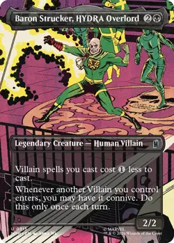 Baron Strucker, HYDRA Overlord - Borderless - MSH - MTG - NM - EN - 0123 - Image 1