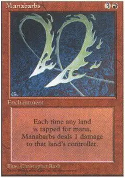 MTG - Manabarbs - 4th Edition - NM, English Magic FLAT RATE SHIP - Image 1