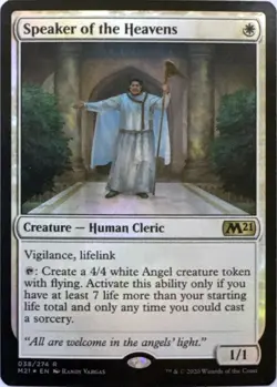 [B4G1] FOIL Speaker of the Heavens (#38) - Core Set 2021 - MTG - NM - Image 1