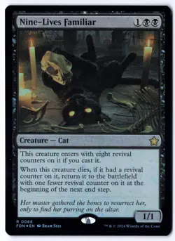 Nine-Lives Familiar FDN 66 Magic: The Gathering Foil R NM - Image 1