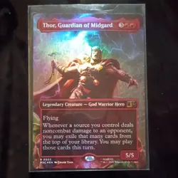 Thor, Guardian of Midgard Foil Rare R 0503 5/5 Marvel Super Heroes MTG - Image 1