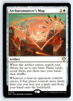 Archaeomancer's Map 136 Commander: Secrets of Strixhaven Magic: The Gathering NM - Image 1