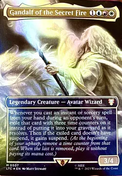 Gandalf of the Secret Fire (Borderless) Commander: the Lord of the Rings: Tales - Image 1