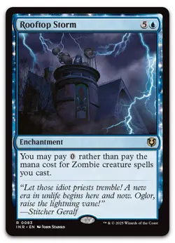 Rooftop Storm #83 (NM) Innistrad Remastered INR Magic MTG - Image 1