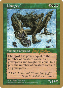Lhurgoyf - 1997 Svend Geertsen (5ED) (MP) World Championship WCD Magic MTG - Image 1