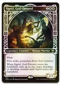 Sigrid, God-Favored (Showcase) #301 (Foil) (NM) Kaldheim KHM Magic MTG - Image 1
