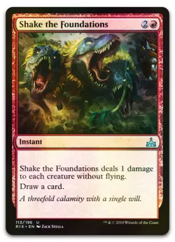 Shake the Foundations #113 (Foil) (NM) Rivals of Ixalan RIX Magic MTG - Image 1