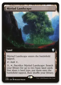 Myriad Landscape (Extended Art) #706 (NM) Commander Legends CMR Magic MTG - Image 1