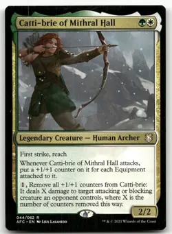 Catti-brie of Mithral Hall #44 (NM) Forgotten Realms AFC Magic MTG - Image 1