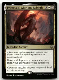 Primevals' Glorious Rebirth #165 (NM) Dominaria United DMC Magic MTG - Image 1