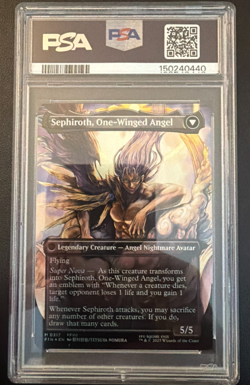 2025 MTG Sephiroth, Fabled SOLDIER 317 Borderless Final Fantasy Foil PSA 9 - Image 2
