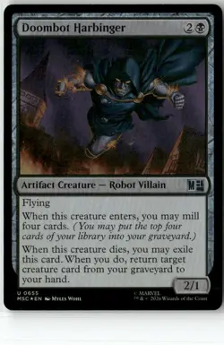 Doombot Harbinger U Commander: Marvel Super Heroes 655 NM Foil - Image 1