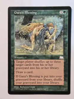 MTG Gaea's Blessing Weatherlight 129 Regular Uncommon LP - Image 2