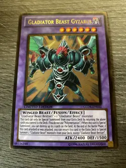 Yu-Gi-Oh! GLADIATOR BEAST GYZARUS #GLD4-EN032 Near Mint - Image 1