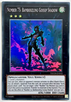 TOCH-EN052 Number 75: Bamboozling Gossip Shadow - Super Rare UNL Lightly Played - Image 1