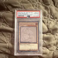 Konami 2021 Yu-Gi-Oh! Dark Magician Ghost Rare 1st Ed GFTP-EN128 PSA 10 - Image 1