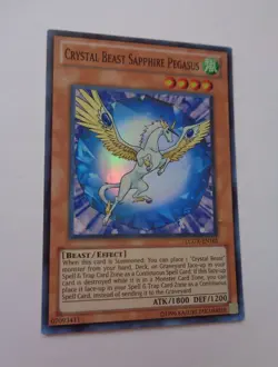 Crystal Beast Sapphire Pegasus LCGX-EN161 (Super Rare, Unlimited, Lightly Played - Image 1
