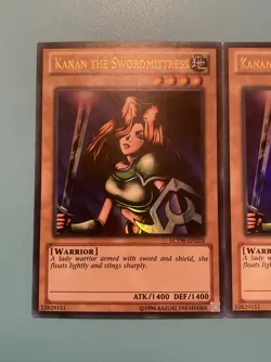 Yugioh - Kanan the Swordmistress LCYW-EN228 ULTRA NM X3 - PLAYSET - Image 2