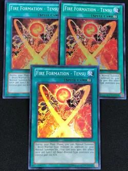 YUGIOH FIRE FORMATION TENSU AP04-EN012 SUPER X3 (NM) - Image 1