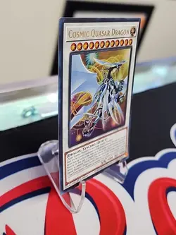 Yu-Gi-Oh Cosmic Quasar Dragon DUNE - EN037 Ultra Rare 1st Ed NM - Image 3