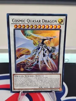 Yu-Gi-Oh Cosmic Quasar Dragon DUNE - EN037 Ultra Rare 1st Ed NM - Image 4