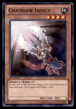 Yu Gi Oh! Chainsaw Insect BP01 EN142 Epic Dawn 1st Edition 2 Card Lot Regular - Image 1