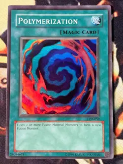Yugioh: Polymerization - LOB-059 - Super Rare - Unlimited - MP - Image 1