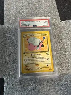 2001 Pokemon Neo Revelation 1st Edition Flaaffy 28/64 PSA 9 Mint - Image 1