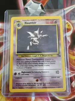 Pokemon TCG Haunter Fossil Holo Card 6/62 Unlimited Rare - Image 1