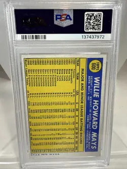 1970 Topps Willie Mays PSA 4 #600 Card NEW CLEAN CASE Freshly Graded - Image 2