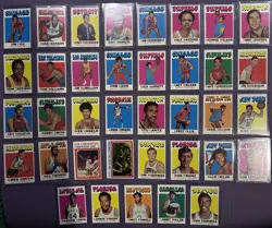 1971-72 Topps Basketball Lot of 37 Different Cards HIGHER END With STARS - Image 1