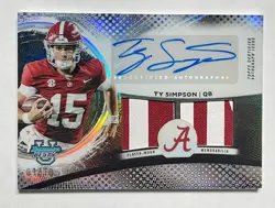 2025 Bowman Chrome U Best Ty Simpson Dual Relic Patch Auto Black 1/10 📈📈📈 - Image 1