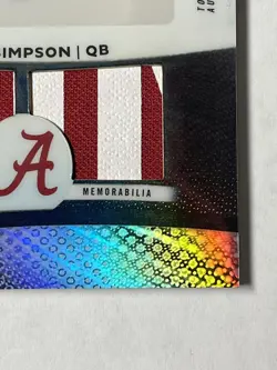 2025 Bowman Chrome U Best Ty Simpson Dual Relic Patch Auto Black 1/10 📈📈📈 - Image 2