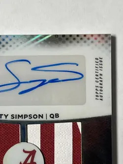 2025 Bowman Chrome U Best Ty Simpson Dual Relic Patch Auto Black 1/10 📈📈📈 - Image 3