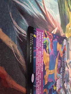 MTG - Thanos, The Mad Titan (Borderless Foil) (0400) - Marvel Super Heroes (MSH) - Image 4