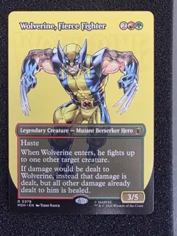 Wolverine, Fierce Fighter - Extended Art MSH NM MTG - Image 1