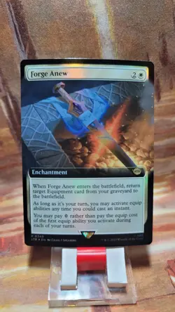 MTG Forge Anew Foil #0349 Extended Art Universes Beyond:Lord Of The Rings LTR NM - Image 1