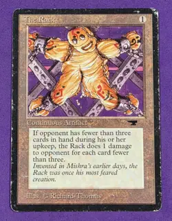 MTG Magic The Gathering - The Rack - Antiquities MP (Moderately Played) - Image 1