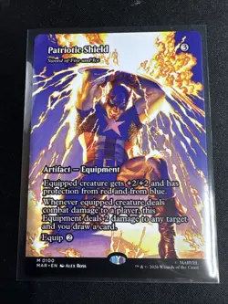 MTG Marvel Super Heroes Patriotic Shield Showcase 0100 Non-Foil - Image 1