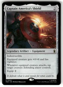 Captain America's Shield 244 Rare Marvel Super Heroes Magic: The Gathering NM - Image 1