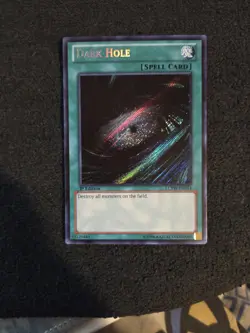 Yugioh Dark Hole LCYW EN053 Secret Rare 1st Edition LP - Image 1