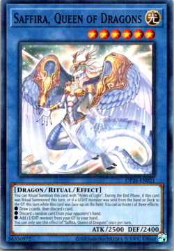 Saffira, Queen Of Dragons OP24-EN021 Yu-Gi-Oh! 1st Edition Light Play - Image 1
