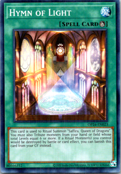 Hymn Of Light OP24-EN023 Yu-Gi-Oh! 1st Edition Light Play - Image 1