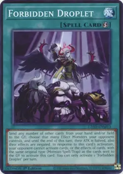 Yu-Gi-Oh! TCG Forbidden Droplet L26D-EN077 1st Ed. EN Spell - Image 1