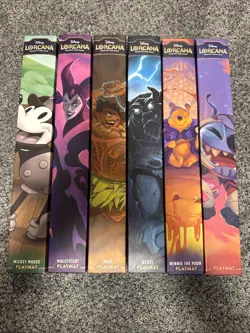 Disney Lorcana TCG Playmats Mickey Mouse, Maleficent, Maui, Beast, Pooh, Stitch - Image 1