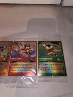 Elsa Stitch Mickey Mouse Scrooge Promo Glimmer Foil Lot Disney Lorcana TCG - Image 3