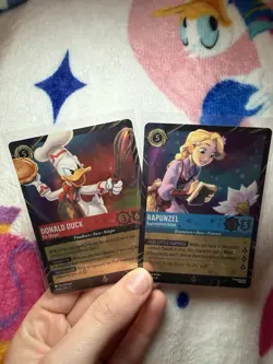Disney Lorcana Magical Places Rapunzel & Donald Duck EPCOT Promo Cards Lot Of 2 - Image 1