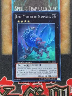 Yugioh Diamond Dire Wolf CT10-EN012 Super Rare Limited Edition SPANISH NM - Image 1