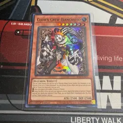 Konami Yu-Gi-Oh! Clown Crew Biancaviso BLZD-EN015 Holo 1st Ed Secret Rare - Image 1